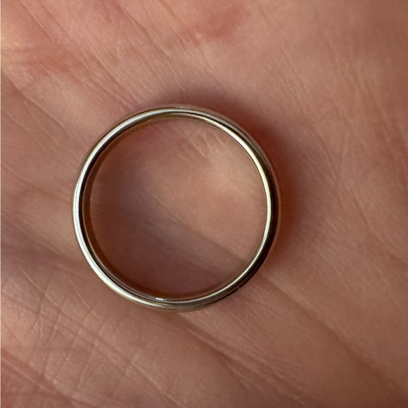 1999 Tiffany & Co. Women’s Platinum Anniversary Wedding Band Ring 3mm size 5.5 - Picture 2 of 8